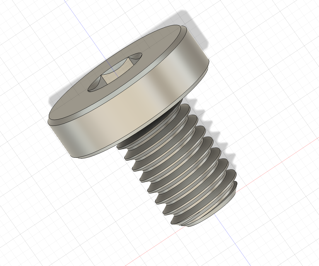 M5 Screw Model - Side View