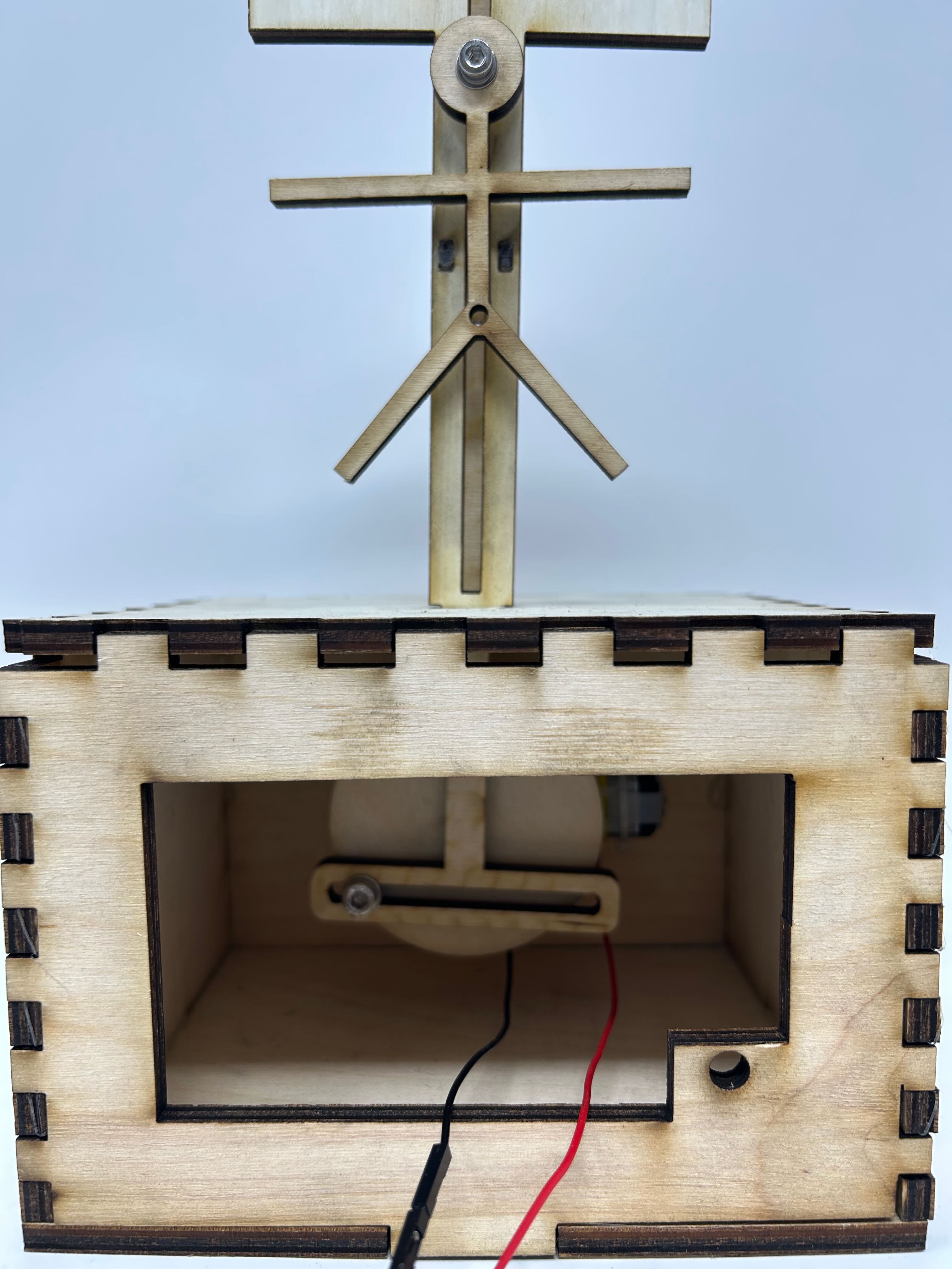 Front View of Wood Housing