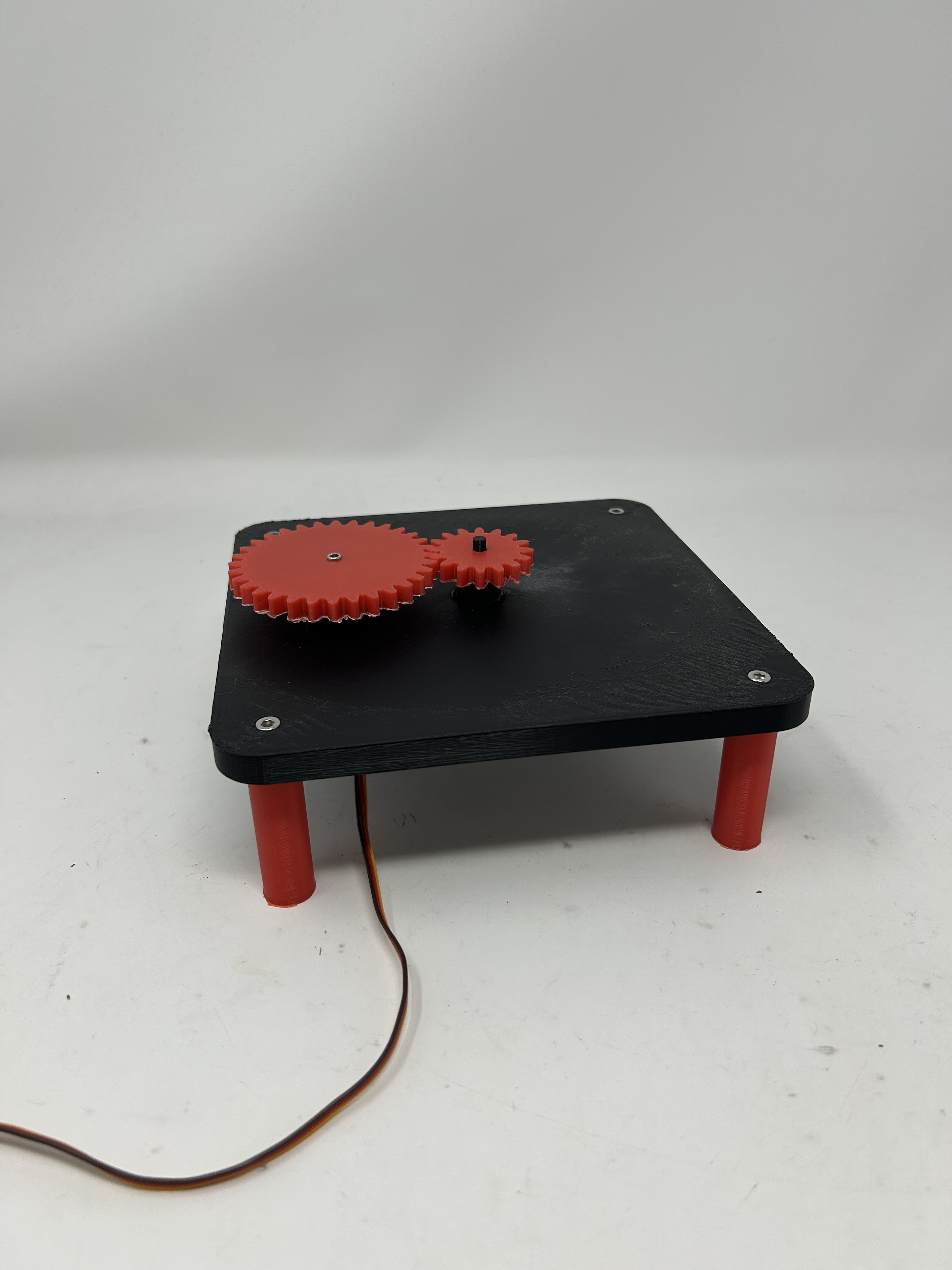 3D Printed Turret Base - Top View