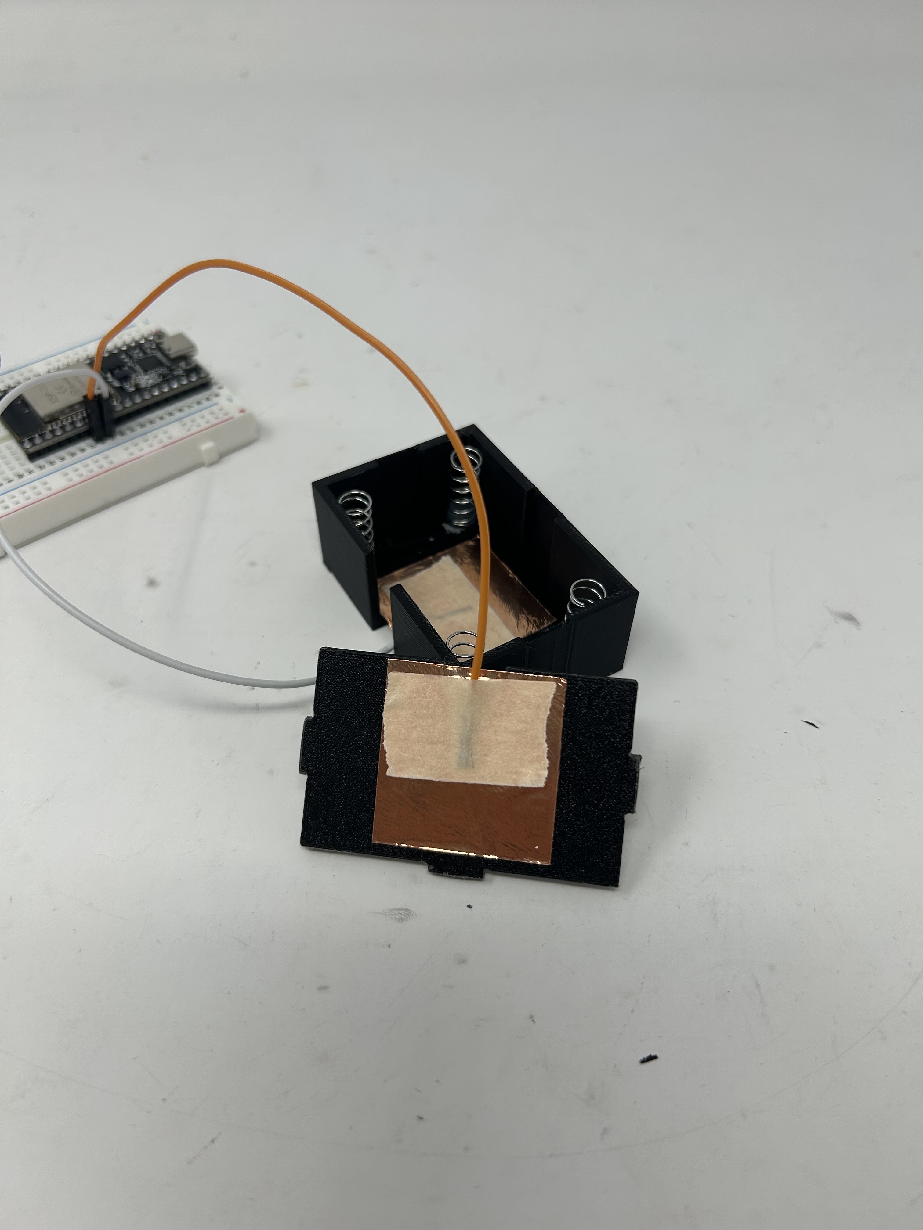Inside view of capacitive sensor