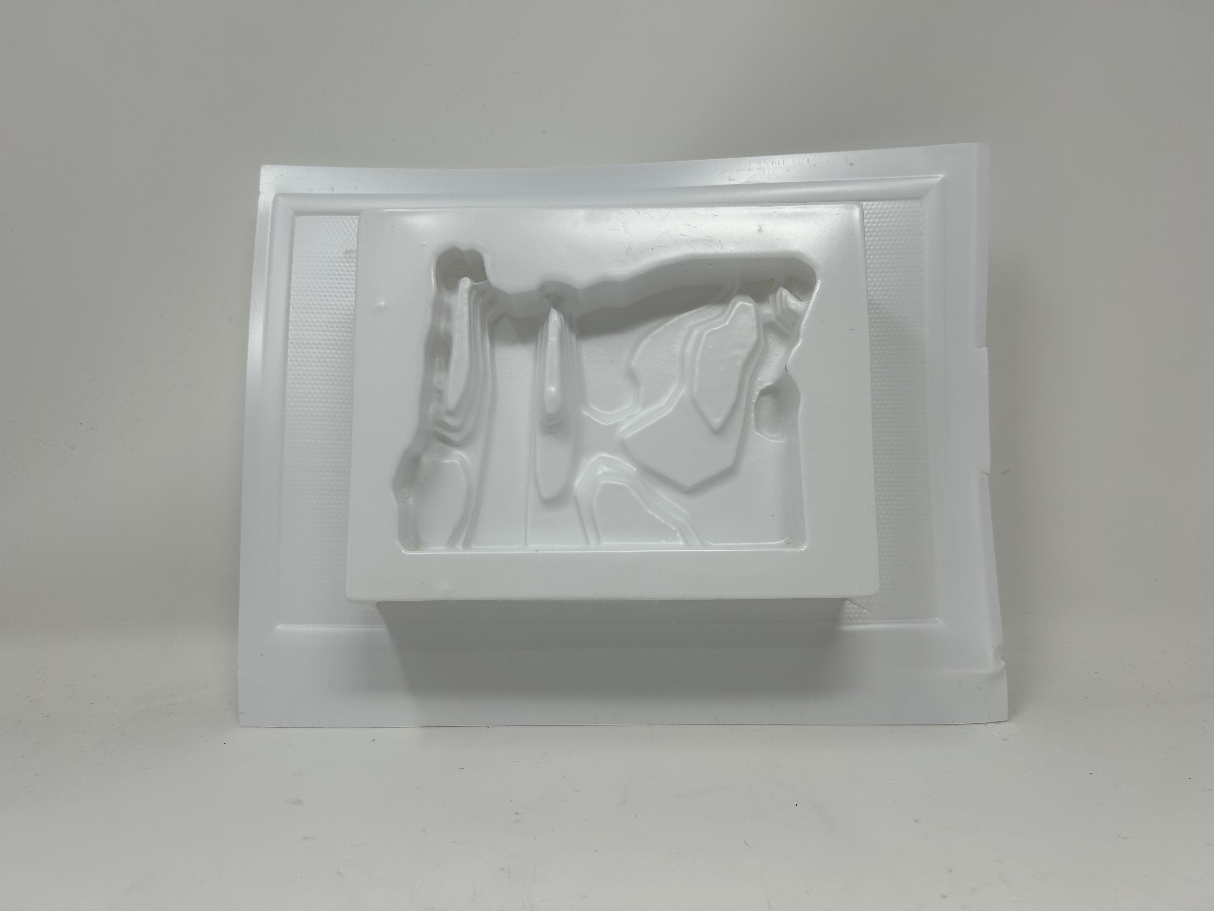 Vacuum formed plastic front view