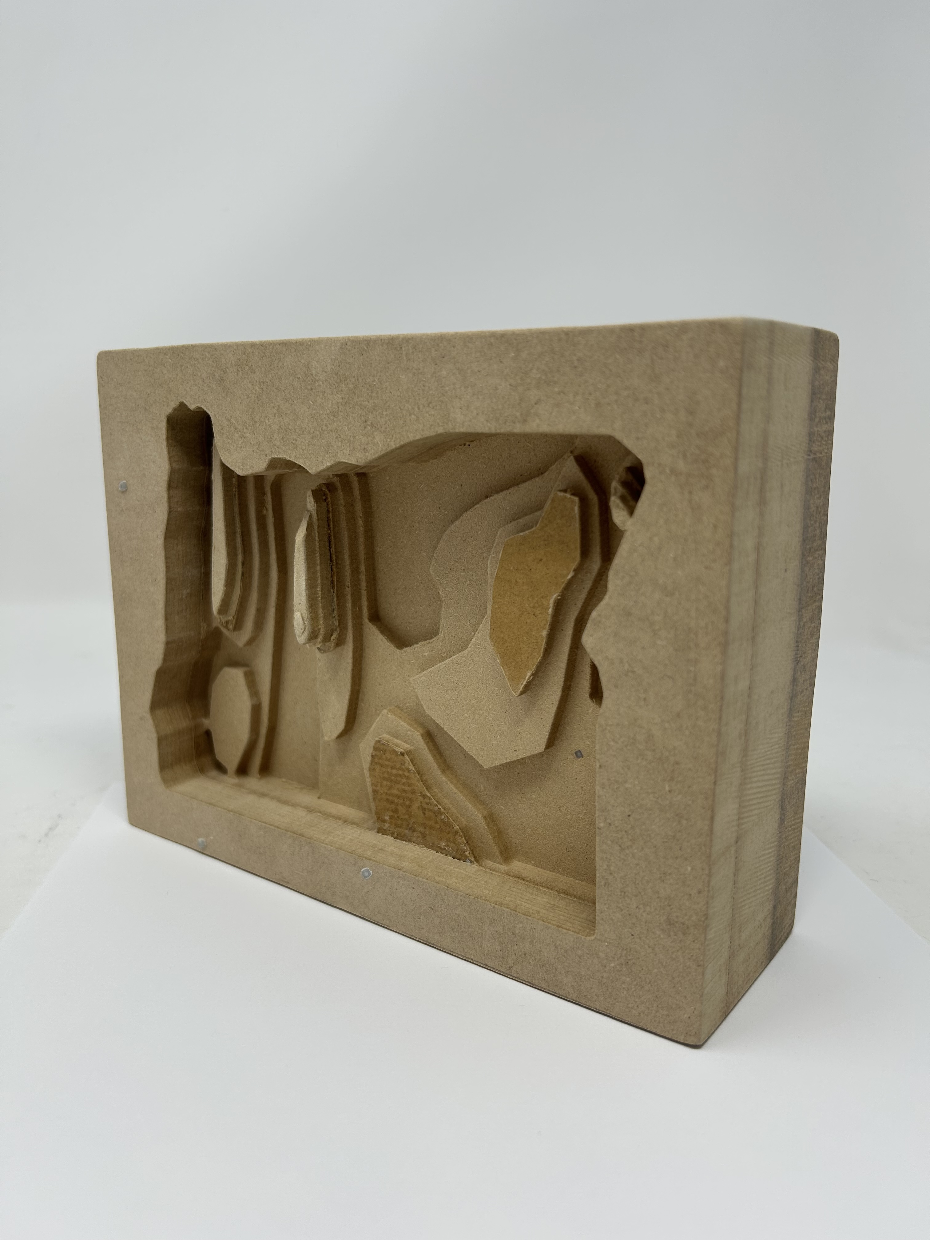 Wood block side view